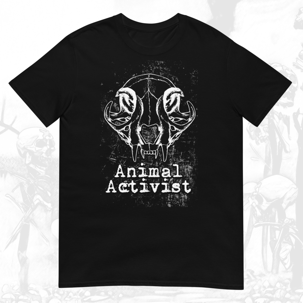 Animal Activist Cat Skull Shirt