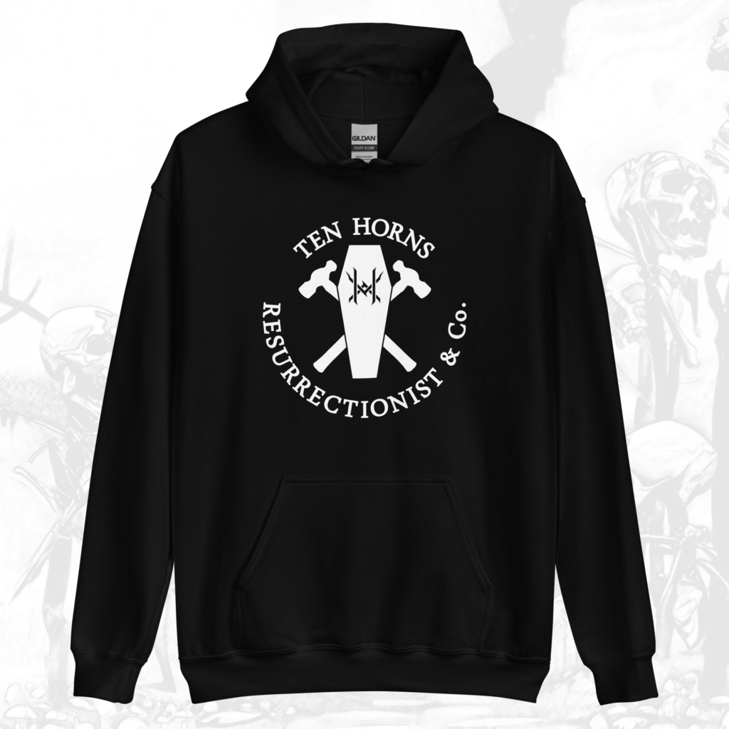 Ten Horns Resurrectionist & Co. Pullover Hooded Sweatshirt