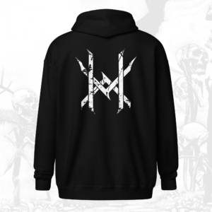 The Black North Zip Front Hooded Sweatshirt
