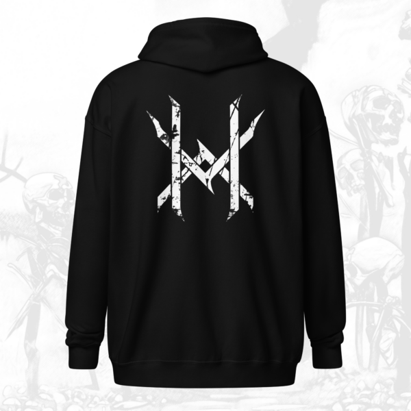 The Black North Zip Front Hooded Sweatshirt