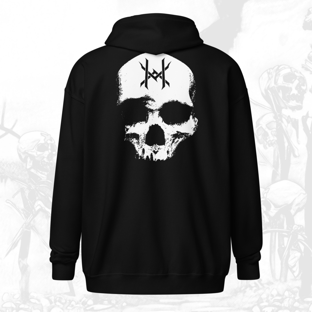 Ten Horns Zip Front Hooded Sweatshirt