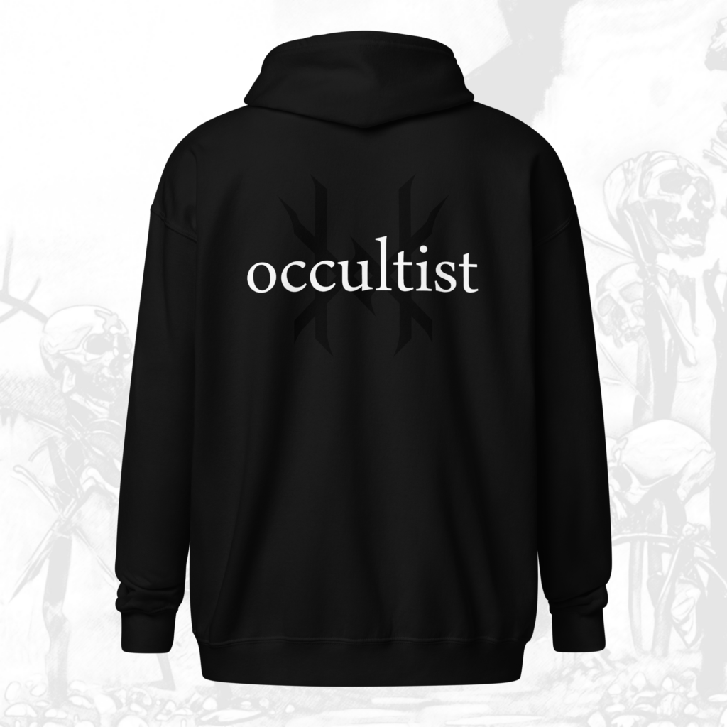 Ten Horns Occultist Zip Front Hooded Sweatshirt