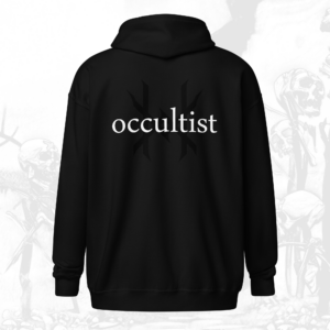 Ten Horns Occultist Zip Front Hooded Sweatshirt
