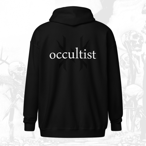 Ten Horns Occultist Zip Front Hooded Sweatshirt